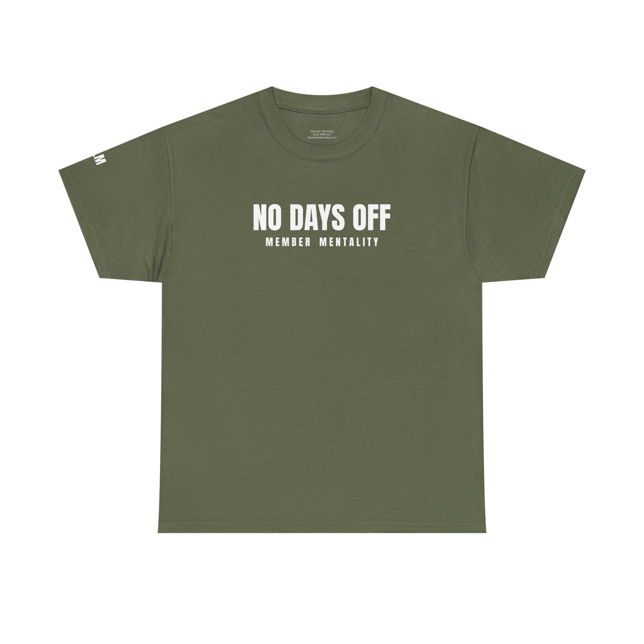 No Days Off Tee | Motivational Fitness Shirt