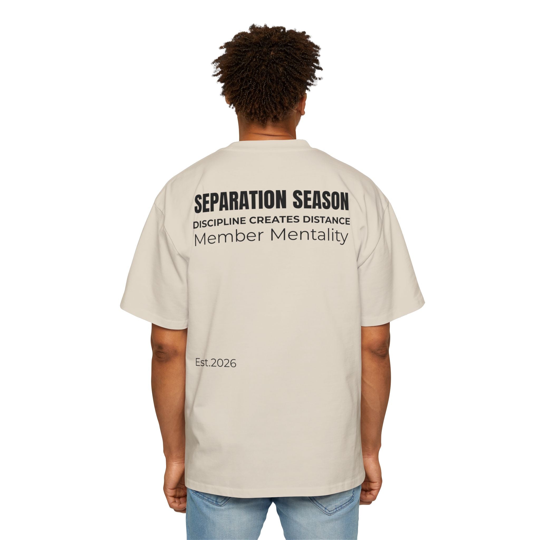 M.M/Men's Heavy Over-sized Tee